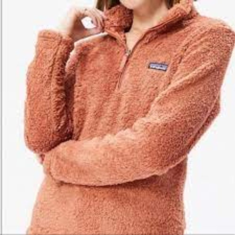 Patagonia Los Gatos Fuzzy Quarter Zip in Century Pink